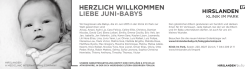 HERZLICH WILLKOMMEN LIEBE JUNI