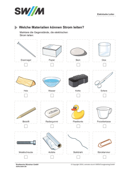 Welche Materialien können Strom leiten?