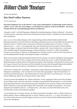 Ein Dorf voller Narren