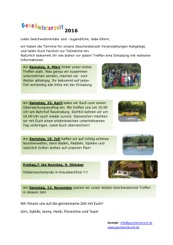 Jahresprogramm 2016 - St. Gallus