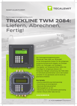 TRUCKLINE TWM 2084: Liefern, Abrechnen, Fertig!