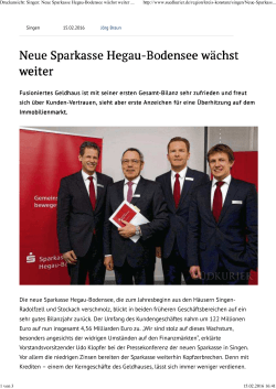 Neue Sparkasse Hegau-Bodensee wächst weiter _ SÜDKURIER