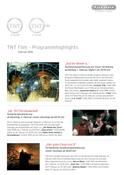 TNT Film – Programmhighlights