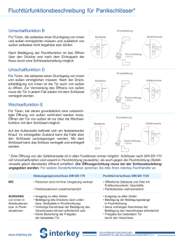 Fluchtwegfunktionen