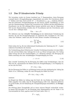 4 1.2 Das D `Alembertsche Prinzip Wir betrachten wieder ein System