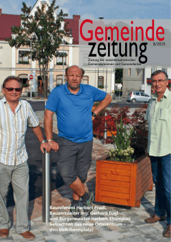 Gemeinde Zeitung 8/2015