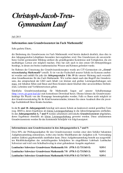 Gymnasium Lauf - Christoph-Jacob-Treu