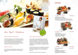 Guten Appetit &ndash;Itadakimasu - sushitaxi ManThei D&uuml;sseldorf