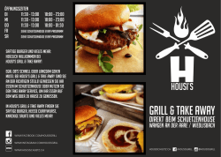 Housi`s Grill & Take Away Speisekarte