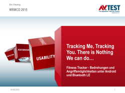 Tracking Me, Tracking You. There is Nothing We can do… - AV-Test