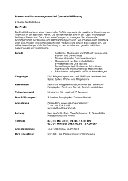 Blasen- und Darmmanagement bei Querschnittlähmung 2
