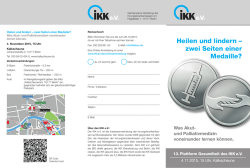 Heilen und lindern &ndash; zwei Seiten einer Medaille?