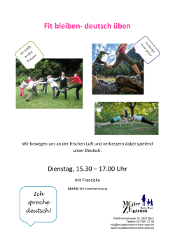 Fit bleiben- deutsch üben