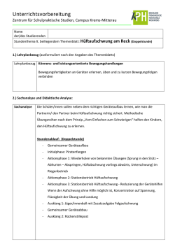 Hueftaufschwung-Reck-Doppelstunde
