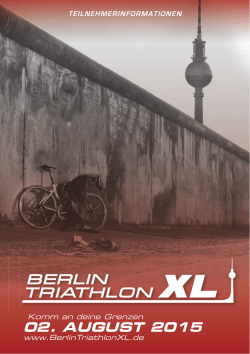02. AUGUST 2015 - Berlin Triathlon XL