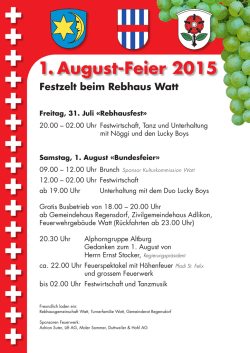 1. August-Feier 2015