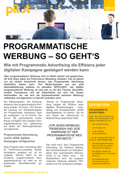 programmatische werbung