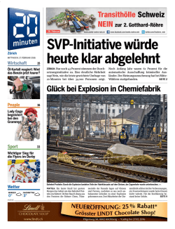 SVP-Initiative würde heute klar abgelehnt