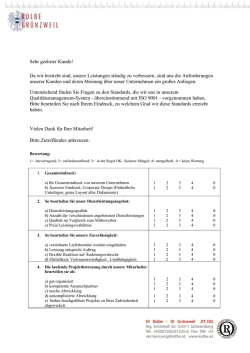 Sehr geehrter Kunde! Da wir bestrebt sind, unsere Leistungen