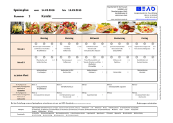Kunde: Speiseplan - EAD