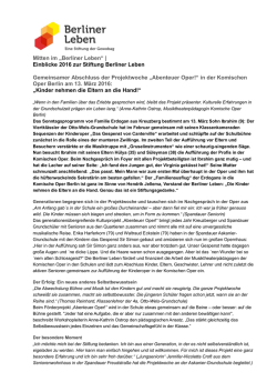Infos - Stiftung Berliner Leben