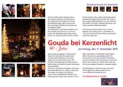 Gouda bei Kerzenlicht - Gouda bij Kaarslicht