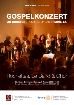 gospelkonzert - RC Biel/Bienne