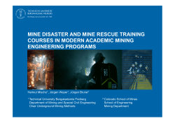 Mining Engineering - International Mines Rescue Body