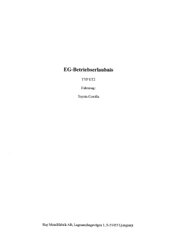 EG-Betriebserlaubnis