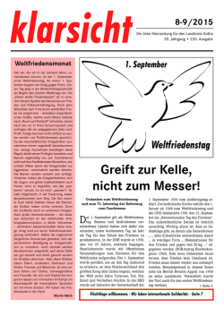 Greift zur Kelle, nicht zum Messer!