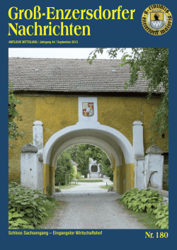 Gemeindezeitschrift Nr.180 9/2015 - Groß