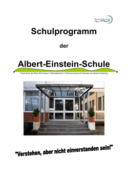 Schulprogramm Albert-Einstein