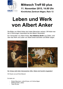 Leben und Werk von Albert Anker