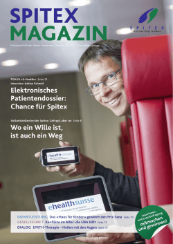 Elektronisches Patientendossier: Chance für Spitex Wo ein Wille ist