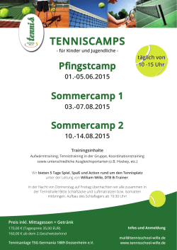 tenniscamps - tennisschool