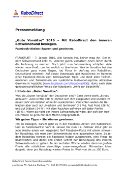 Die vollst&auml;ndige Pressemitteilung finden Sie hier.