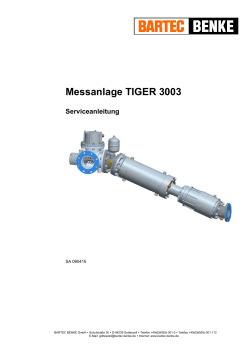 Messanlage TIGER 3003 Serviceanleitung