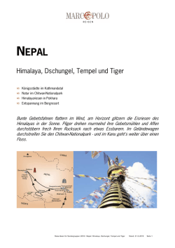 Himalaya, Dschungel, Tempel und Tiger