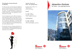 Flyer / Johanniter-Zentrum für Kinder