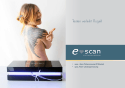 e-scan Stoffwechselmessung Prospekt ansehen