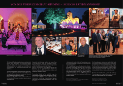 von der vision zum grand opening – schloss rathsmannsdorf