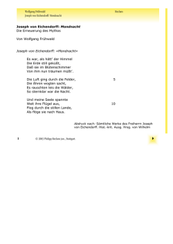 Interpretation. Joseph von Eichendorff: "Mondnacht"