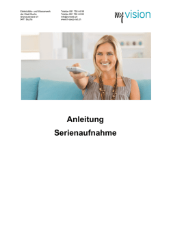 Anleitung Serienaufnahme - Rii-Seez-Net