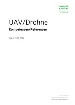 UAV/Drohne - donatsch + partner