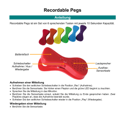 Recordable Pegs