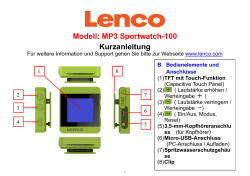 Modell: MP3 Sportwatch-100 Kurzanleitung
