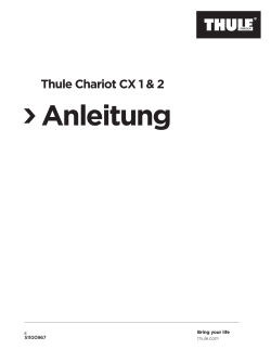 Thule Chariot CX 1 & 2 Anleitung