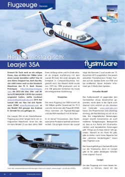 Flugzeuge Payware Herrlich nostalgisch: Learjet 35A