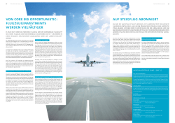 Von Core bis Opportunistic: FlugzeugInvestments