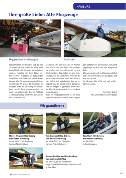 Ihre gro&szlig;e Liebe: Alte Flugzeuge